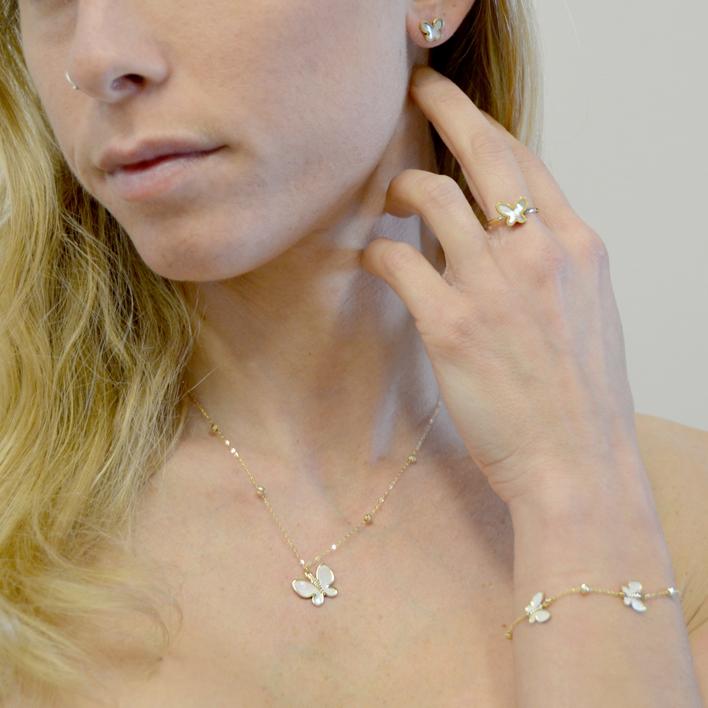 POMELLATO CIONDOLO IN ORO CHARMS FARFALLA - Vendita Gioielli Usati E - Foto 8