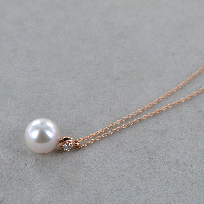 Collana Di Perle Akoya Rosa Naturali, Annodate A Mano, 7-8mm, Lunghezza 18 Pollici (45cm), Varie Lunghezze Disponibili