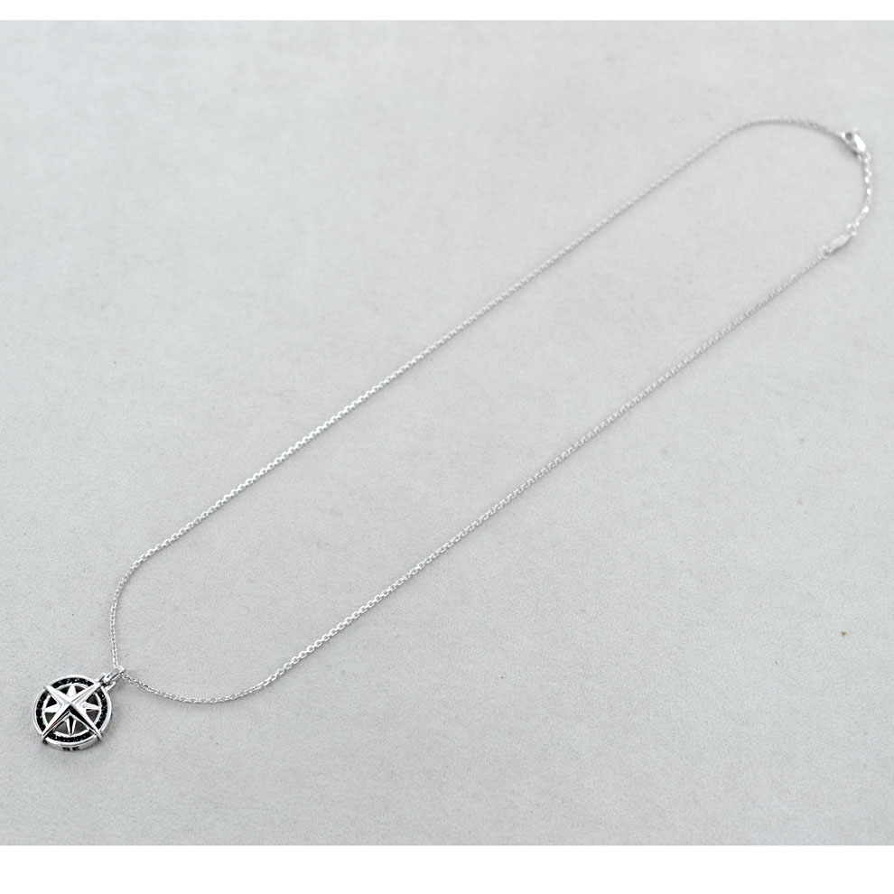 Tuscany Silver Collana Donna In Argento 925 Placcato Oro Rosa, Ciondolo Rotondo Con Zirconia Cubica, Catena Regolabile 43 Cm
