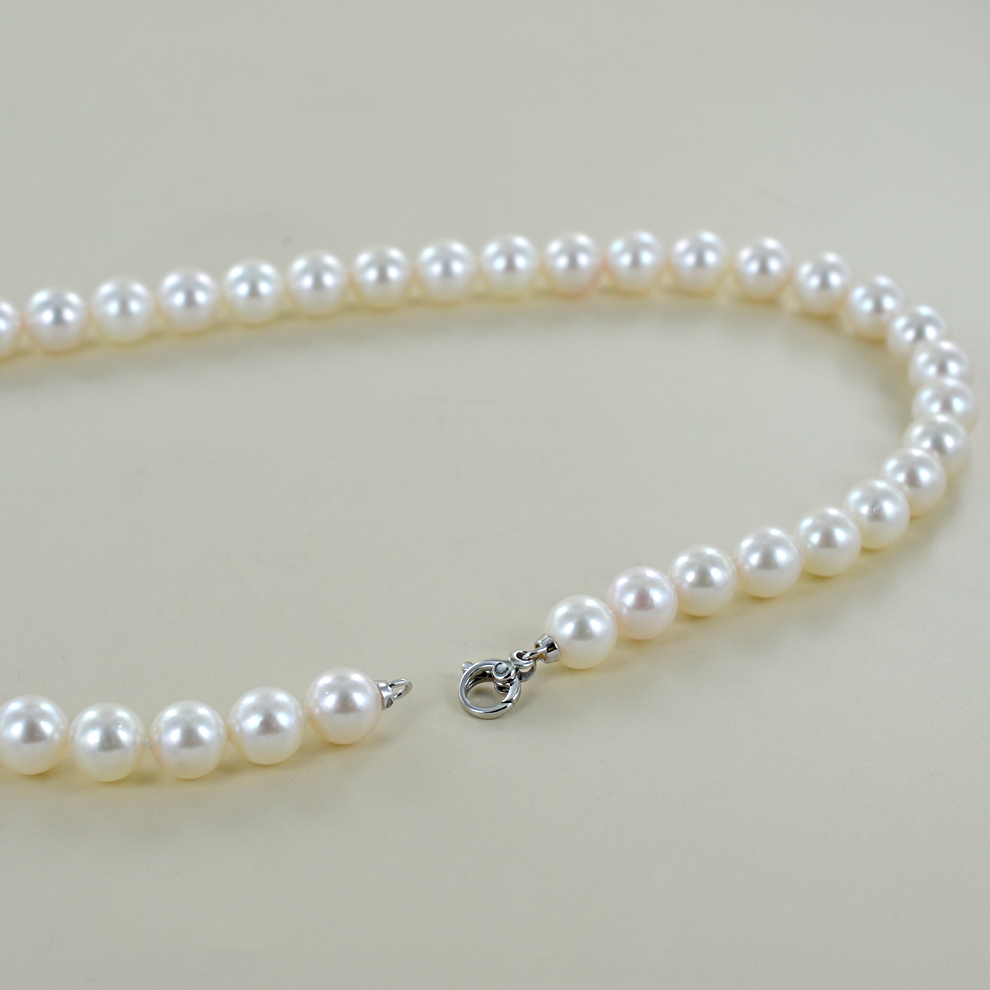 BBTO Collana di Perle Finte Bigiotteria Girocollo con Perle Finte Rotonde da Sposa Bianche da 8 mm Vintage Elegante per Accessori da Sposa da Donna