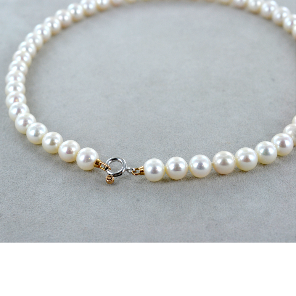 Collana In Perle D'Acqua Dolce Naturale TIANGUO – Rosa, 8-9mm – Elegante E Perfetta Per Ogni Occasione - 3