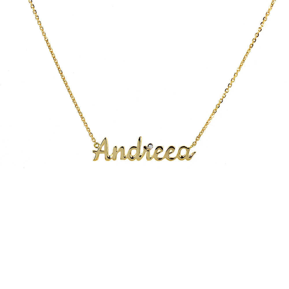 Custom4U Collana Personalizzata Con Nome In Acciaio Inossidabile 316L, Catena 40+5 Cm, Argento, Regalo Per Fidanzate, Mogli E Mamme