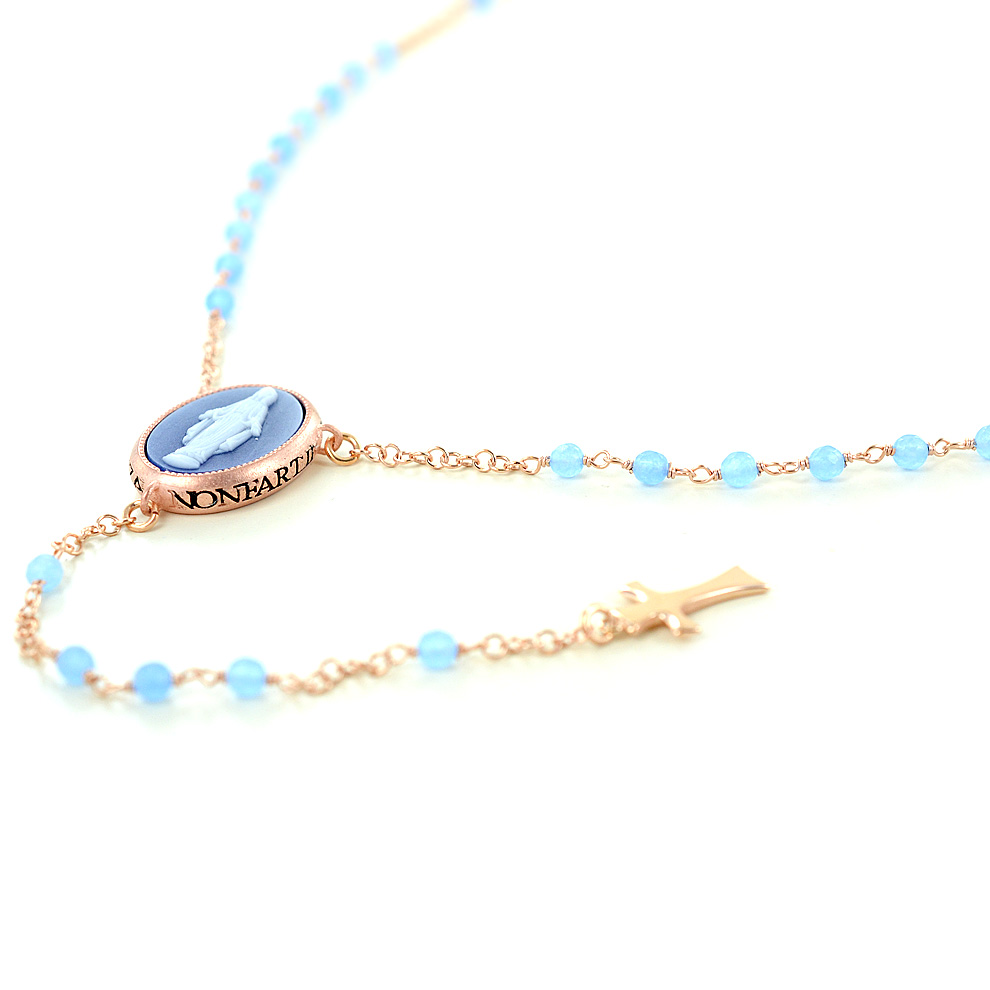 Collana Con Cuore Del Papa - Gioiello Religioso Cattolico Con Inserti Fotografici, Acciaio Inossidabile E Zirconi, YA5954