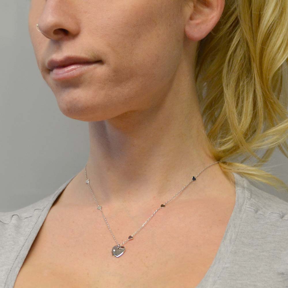 Oliver Weber Collier Tennis Pendant Diamond Necklace Swarovski New RRP £274