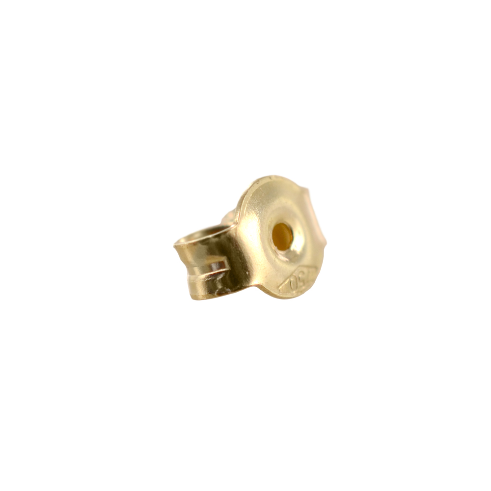 Massete Supporti Per Orecchini A Sfera In Oro Massiccio 18kt (Giallo, Bianco, Rosa) – Sostituzione Per Filettatura Posteriore
