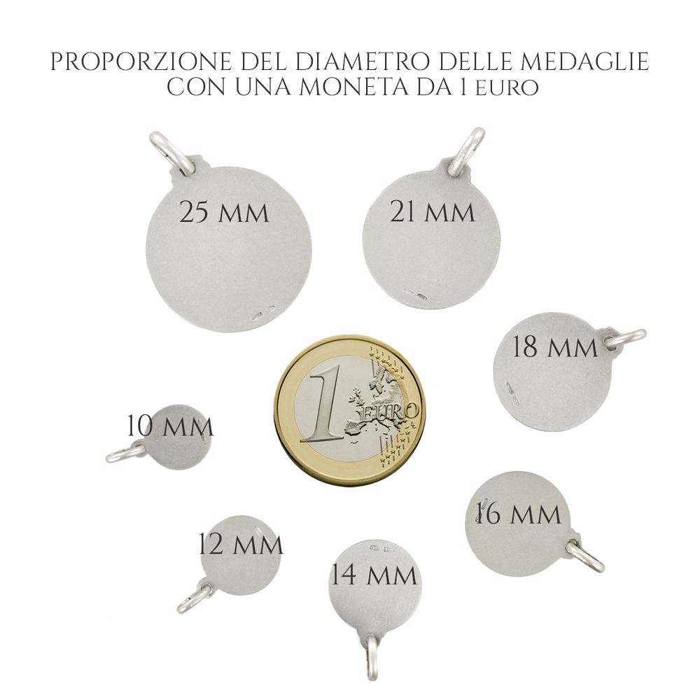 Medaglia Padre Pio In Argento Sterling E Madreperla - 20 Mm, Devozionale Cattolico - Foto 9