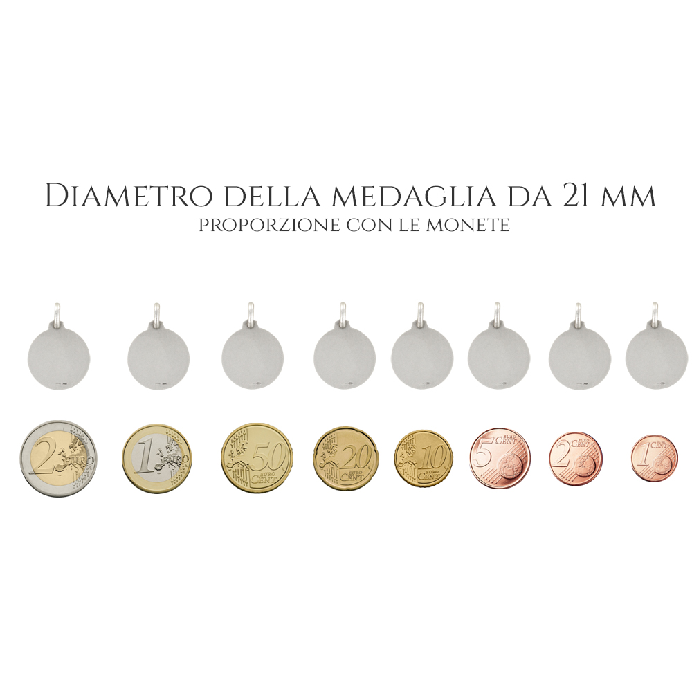 Medaglia Di San Giuda Taddeo In Argento 925 – Diametro 10 Mm – Unisex Con Custodia E Biglietto Regalo