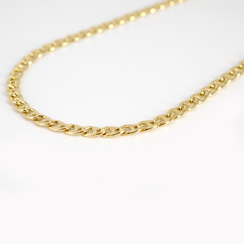 Corderie Italiane 006007821 Catena Saldata Genovese, Maglia Lunga Zincata Elettrolitica, 2 x 22