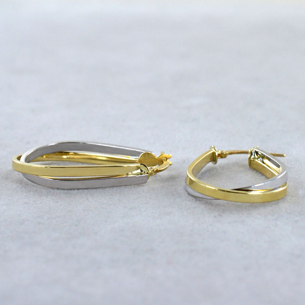 NKlaus Orecchini A Cerchio In Oro Giallo 750 – Diametro 17,5 Mm – Modello 1758 – Lucidi E Lavorati A Mano – Unisex - 2