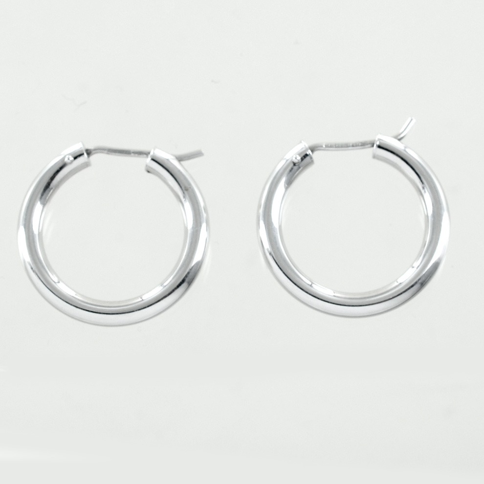 Orecchini A Cerchio Bombati In Acciaio Inox, Colore Argento E Oro, Modello Chunky, Ipoallergenici, Regalo Donna - 3