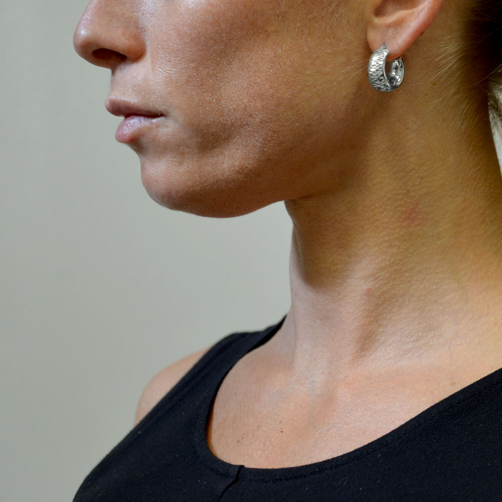 Made By Nami Orecchini A Cerchio In Oro Da Donna In Acciaio Inox Resistente All'acqua, Acciaio Inossidabile, Gold - Foto 3