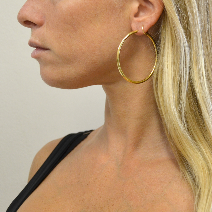 20 Orecchini A Bottone Placcati Oro 18K - Ø12mm, Con Dadi, Per Creazione Gioielli Fai Da Te - Foto 3