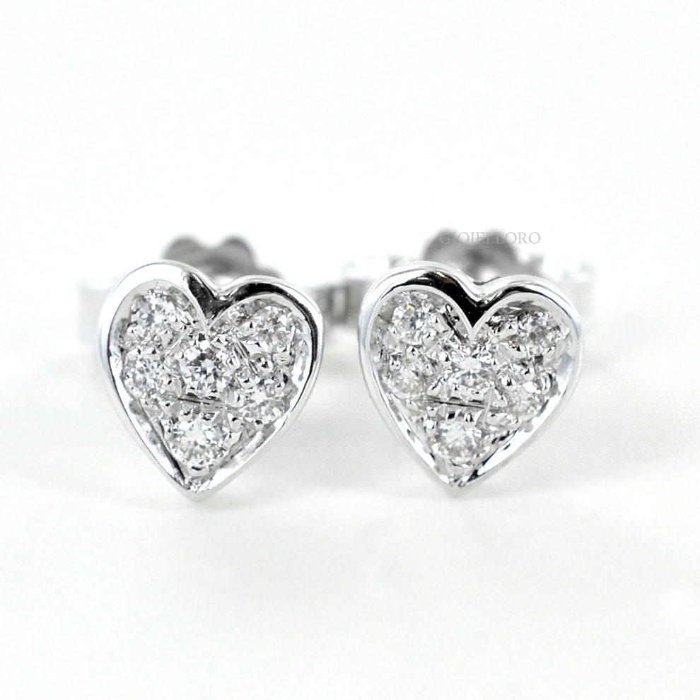 Set Gioielli Cuore Diamantato - Collana E Orecchini In Cristallo Per Donne, Regalo Elegante