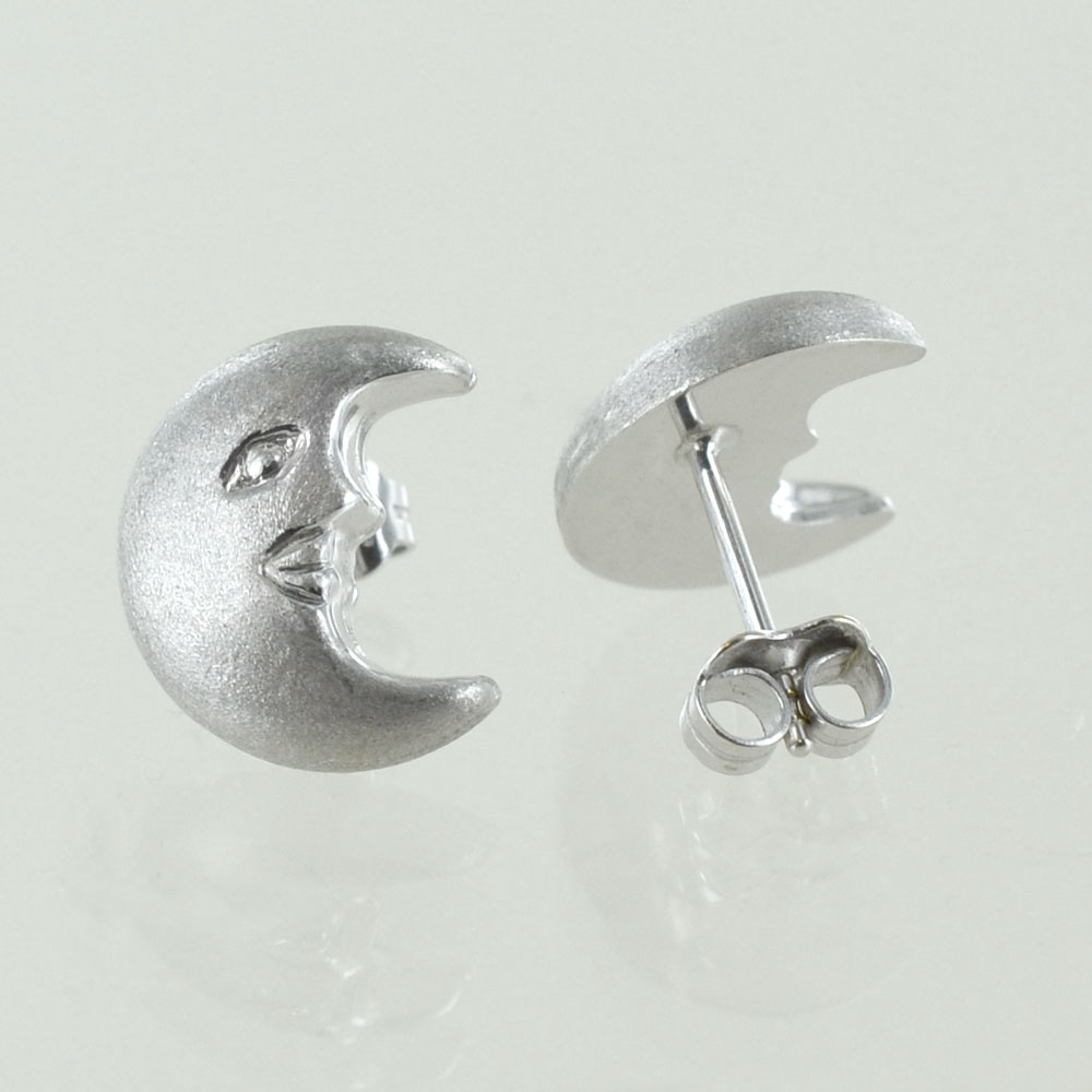 Orecchini Per Bambini - Oro Bianco 9k (375