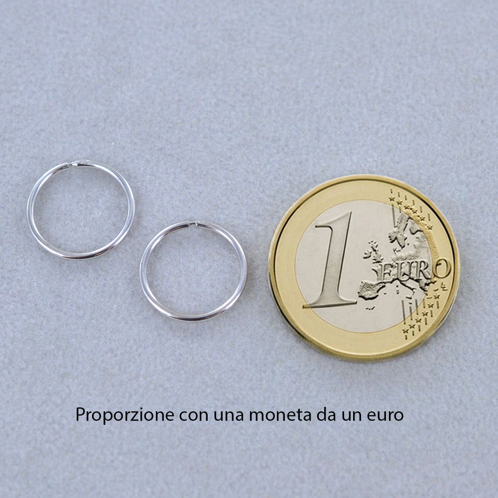 Orecchini piccoli on sale oro bianco