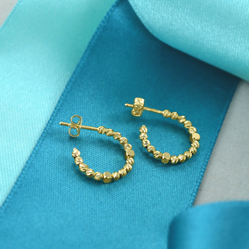 Orecchini A Cerchio Con Sfere - Dorato - - 4.00 - Foto 11