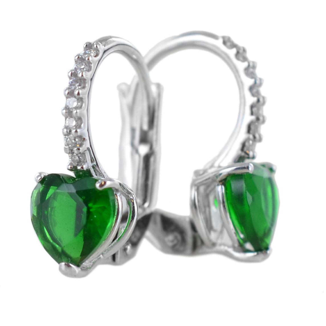 Orecchini A Cuore NKlaus In Oro Giallo 333 (8kt) Con Zirconi Bianchi – Eleganti E Romantici