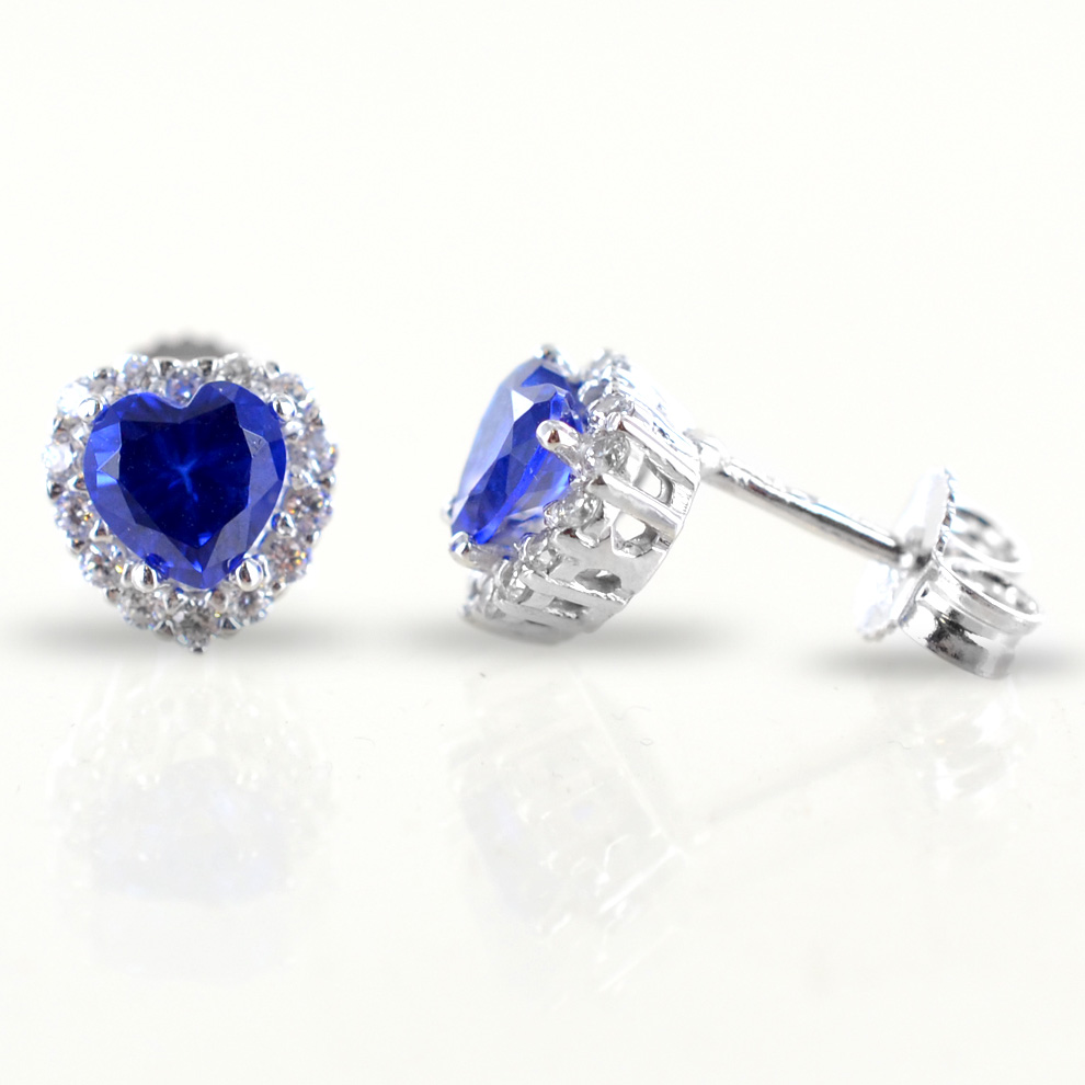 Componenti Orecchini: Coppia Perni In Acciaio Inox Con Asola E Base Cuore 11x10mm - Foto 7