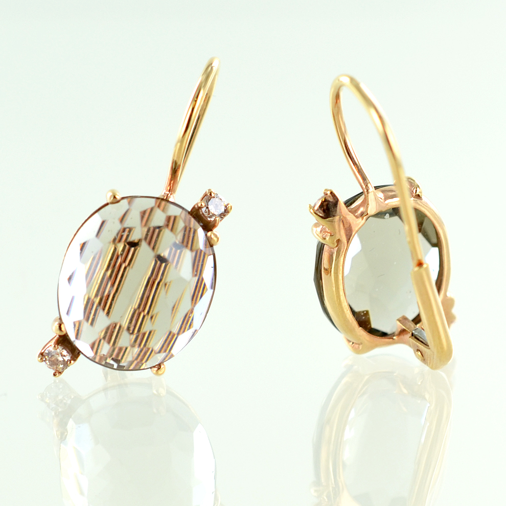 Orecchini In Argento Sterling 925 Con Tripla Pietra Preziosa - Foto 8