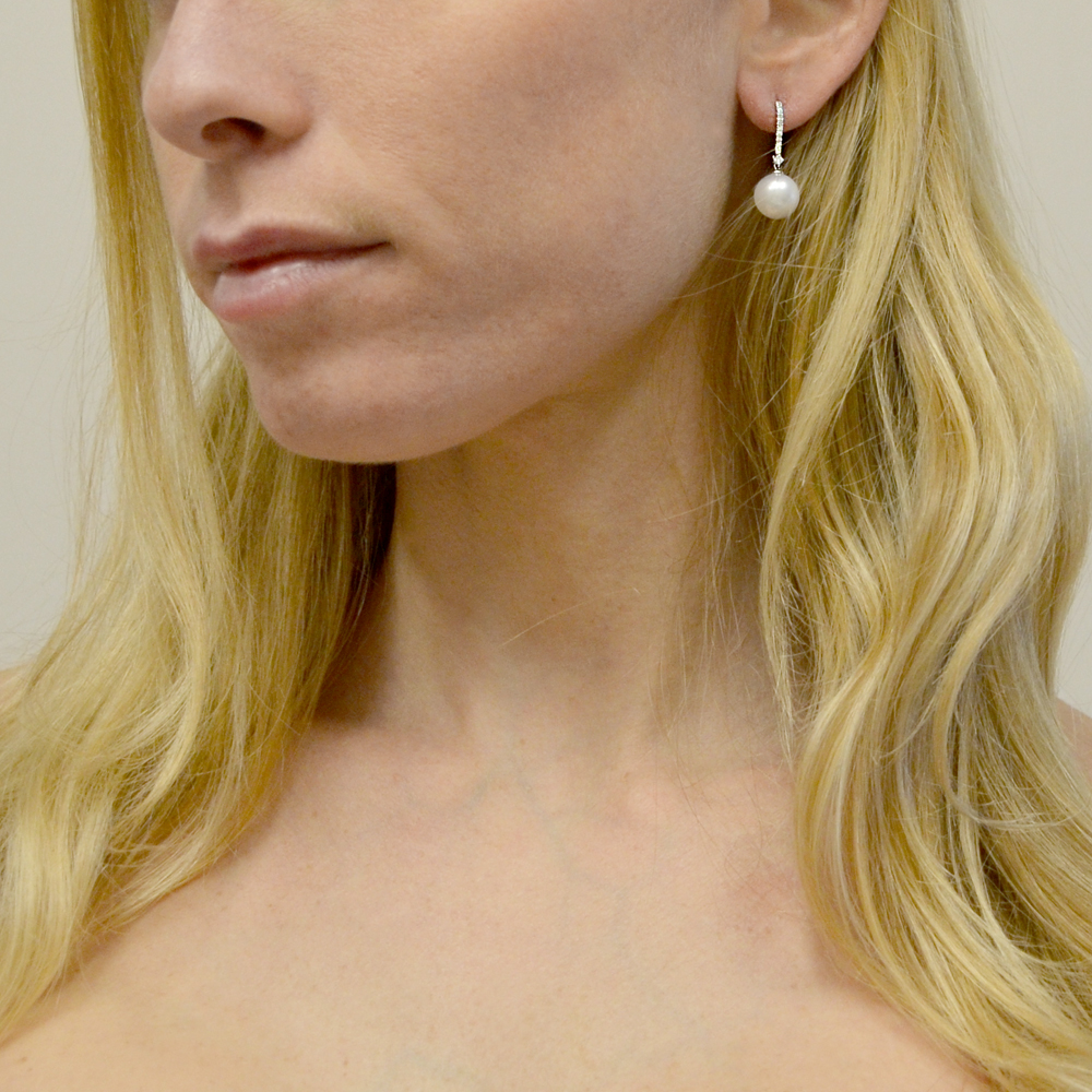 Orecchini A Goccia In Argento 925 Con Perle D'Acqua Dolce 8 Mm: Eleganza Naturale