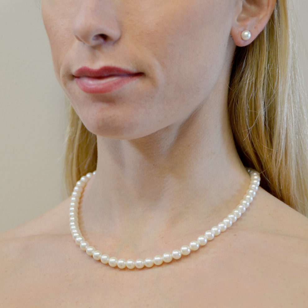 Orecchini A Perno In Argento Con Perle D'acqua Dolce – 5 Mm, Eleganti E Ipoallergenici