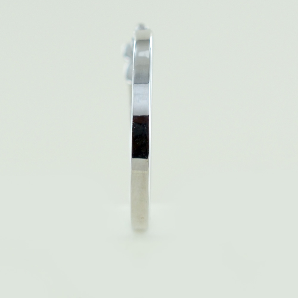 NKlaus Orecchino Singolo A Cerchio 10 Mm – Oro Bianco 333 (8 Carati), Larghezza 1 Mm, Modello 2135 - 5