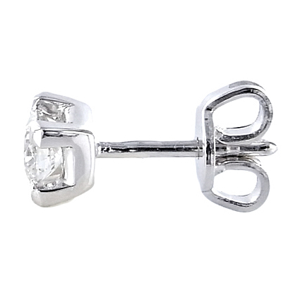 Orecchini uomo on sale brillante oro bianco