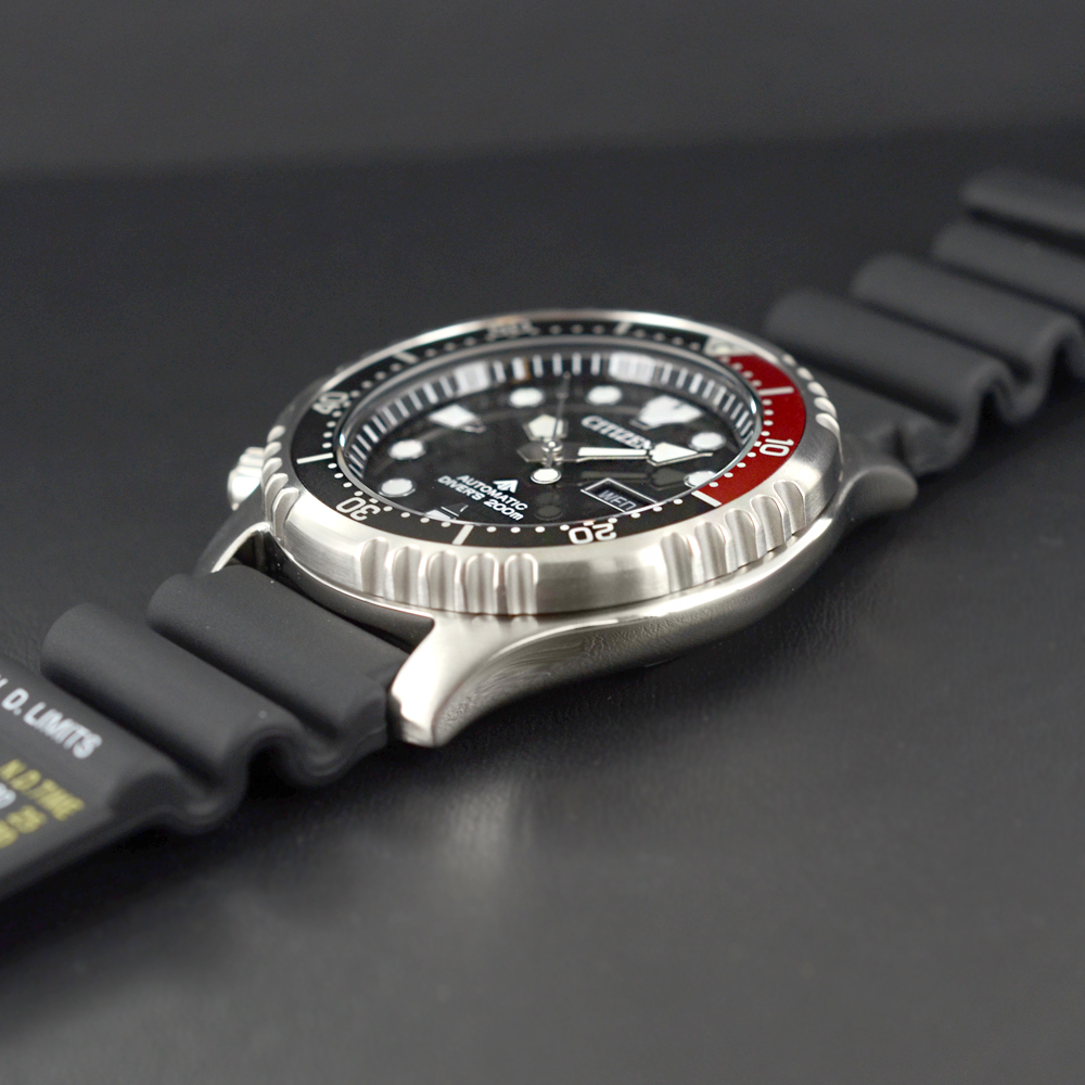 Orologio Citizen Uomo Promaster Diver 200 Meccanico nero e rosso NY0085-19E  | G