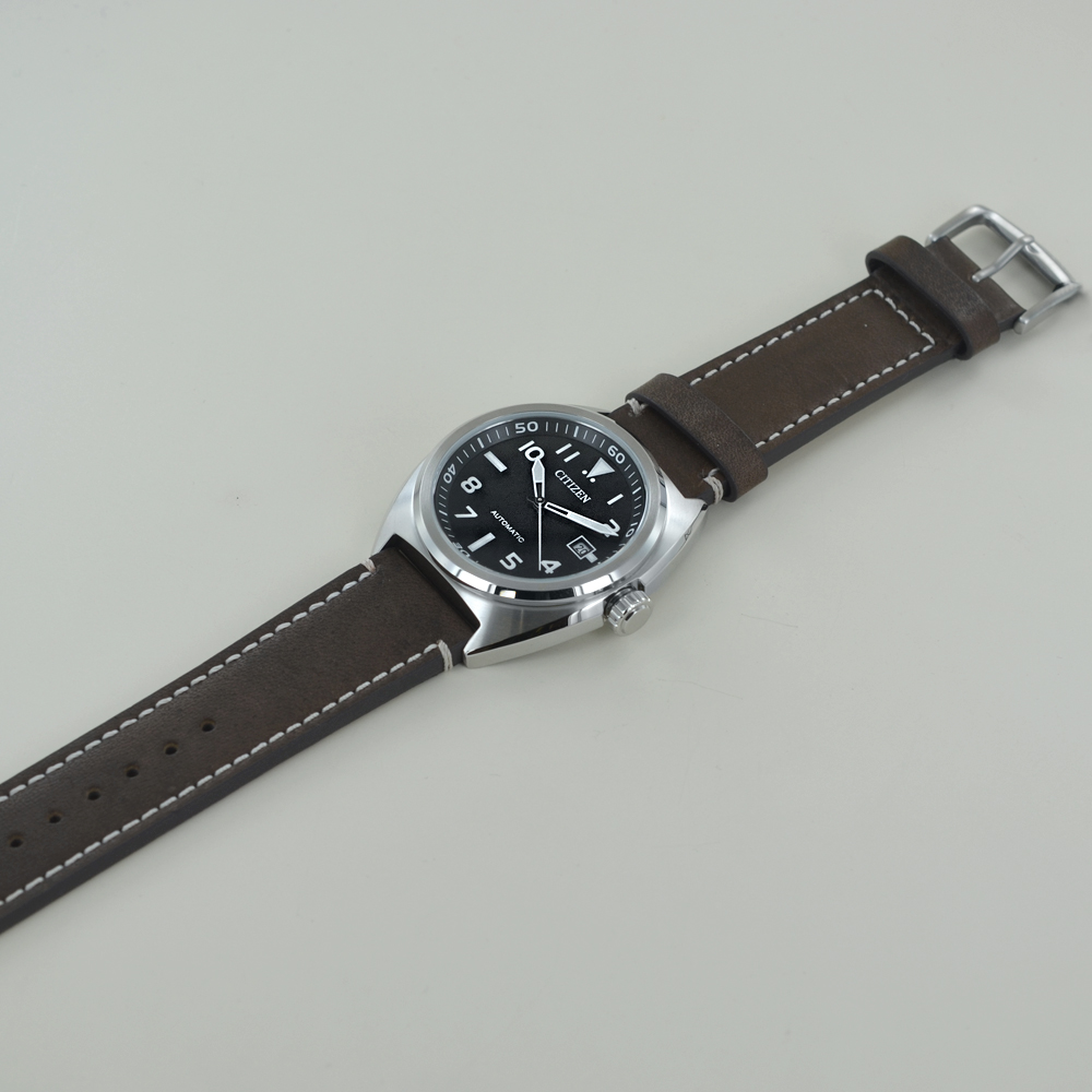 Montre Homme Grand Geneve Automatique - Acier, Mouvement Miyota, Cadran Noir, 41 Mm
