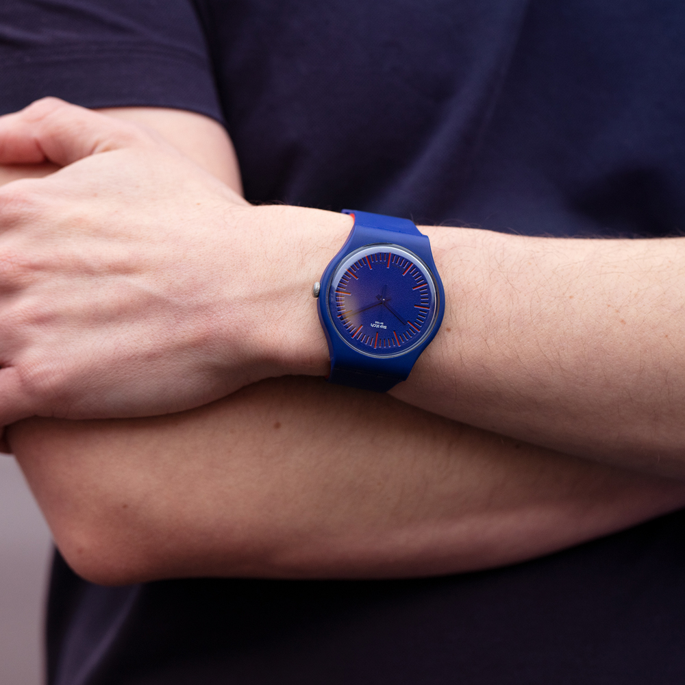 Orologio da Uomo Swatch BLUENRED SUON146 | Gioielloro.it - La tua  gioielleria o