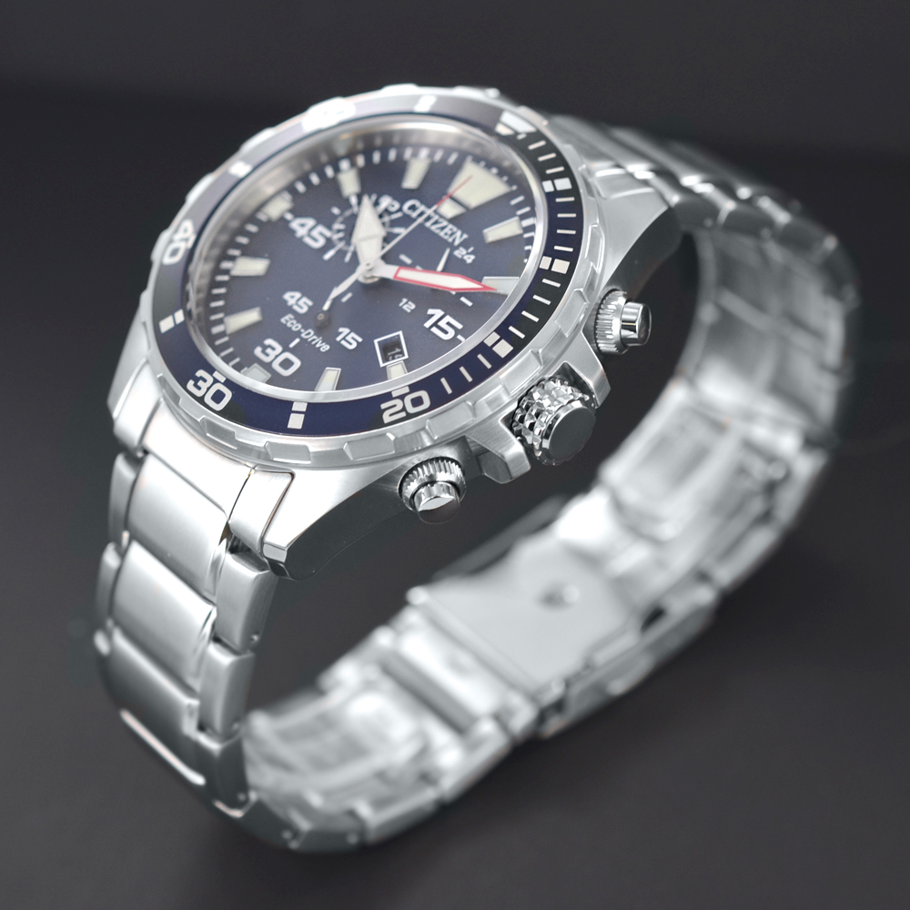 OROLOGIO UOMO CITIZEN AT2431-87L MARINE CHRONO BLU | Gioielloro.it - La tua  gio