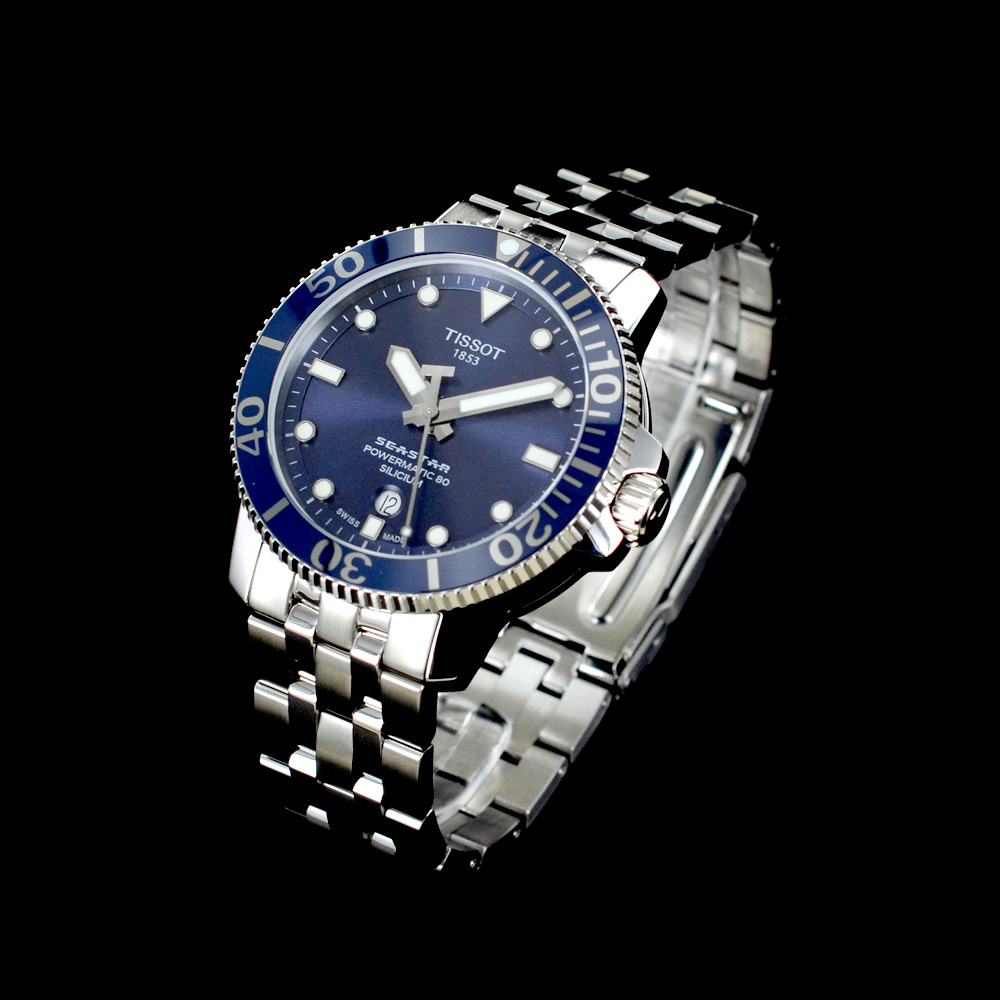 OROLOGIO uomo TISSOT SEASTAR 1000 POWERMATIC 80 SILICIUM T120.407.11.041.01 G