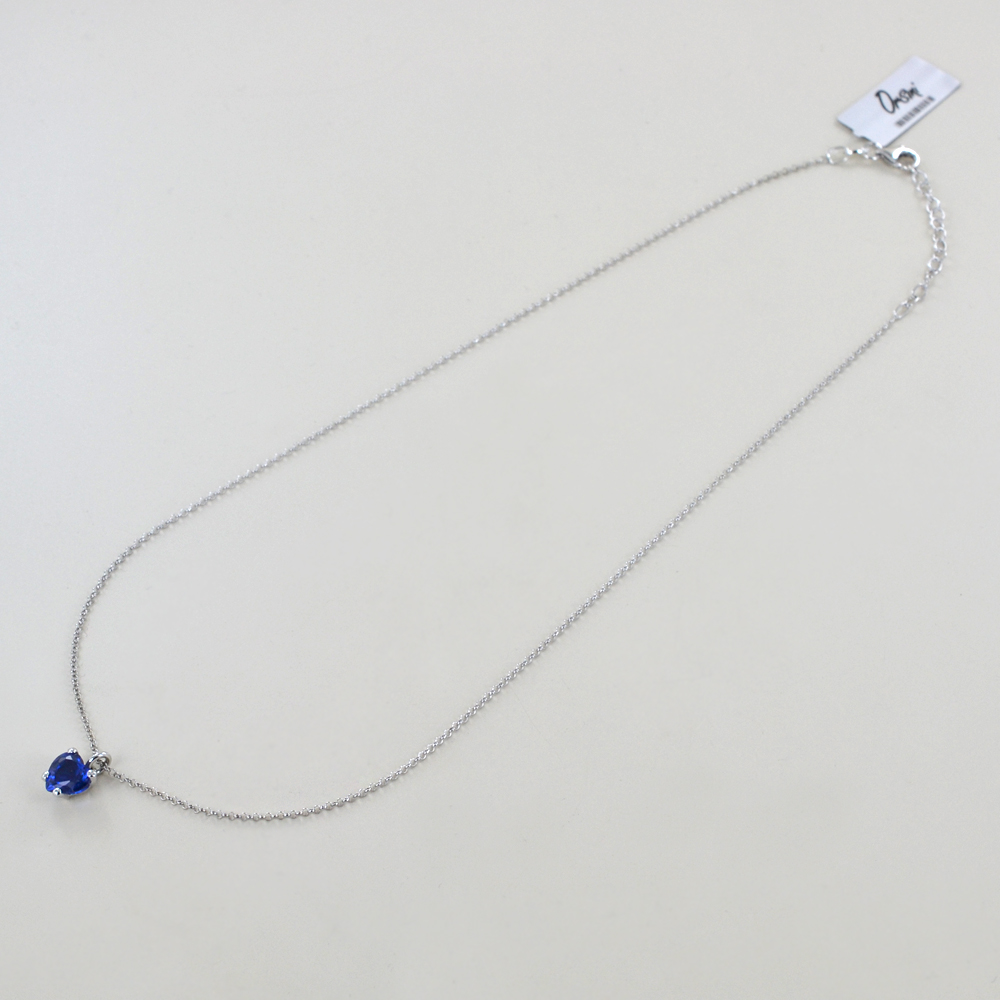 Silverly Set Argento 925 Con Collana E Orecchini In Filigrana Ovale – Blu, Ipoallergenico, Regalo Con Panno