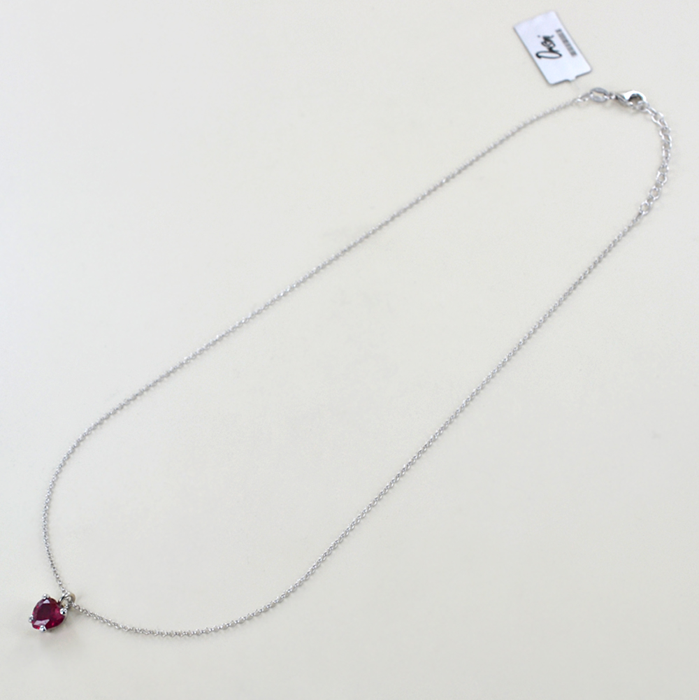 Set Gioielli Cuore Rosso E Nero – Orecchini In Acrilico E Collana In Velluto Con Pendente In Vetro