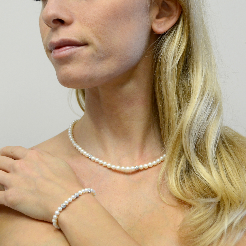 Orecchini Perle Akoya Naturali Orecchini Pendenti In Perle Akoya Bianche Naturali 7-8mm, Gancio In Argento - Handmade, Senza Nichel! Punto Luce Perla - Foto 4