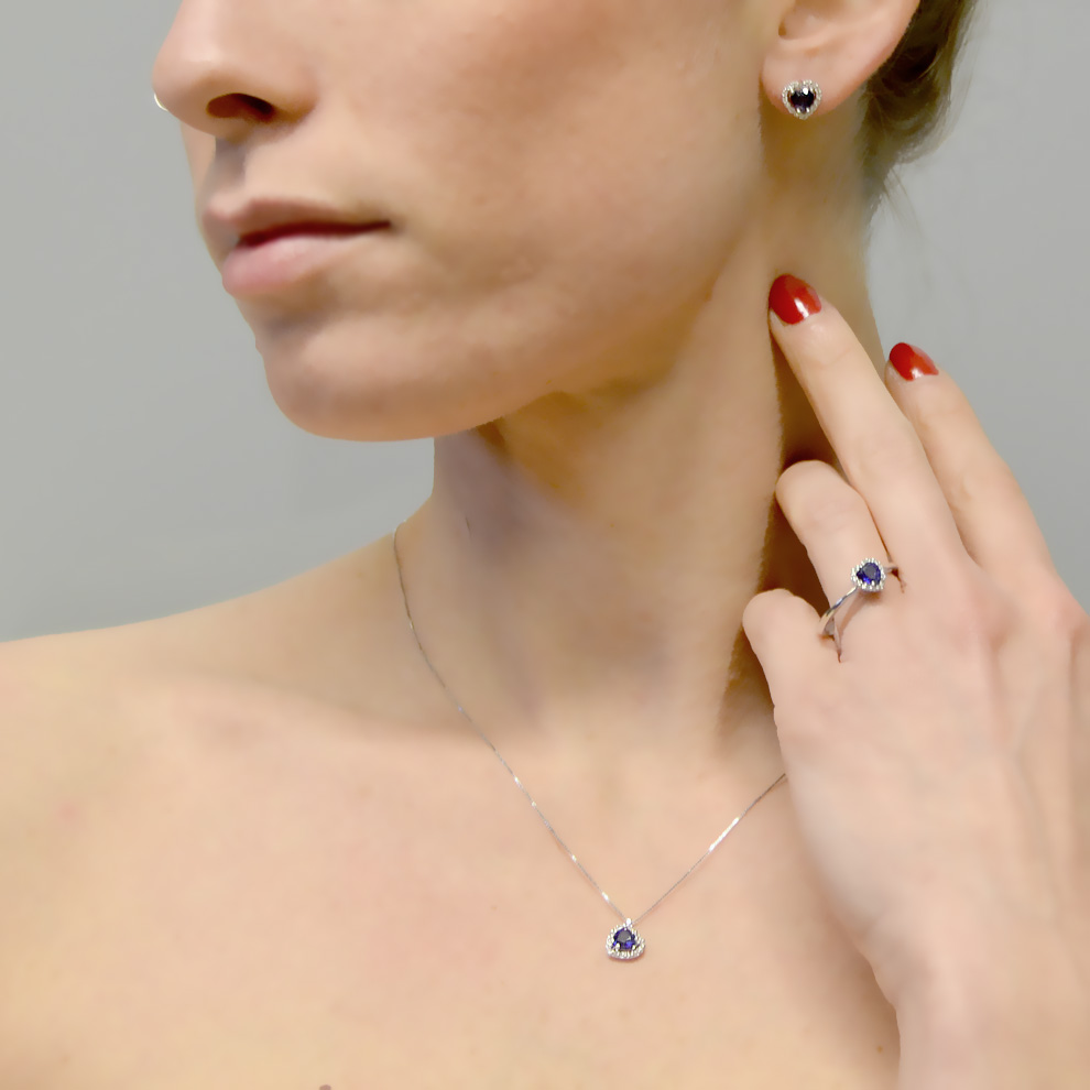 Zaffiro best sale blu collana