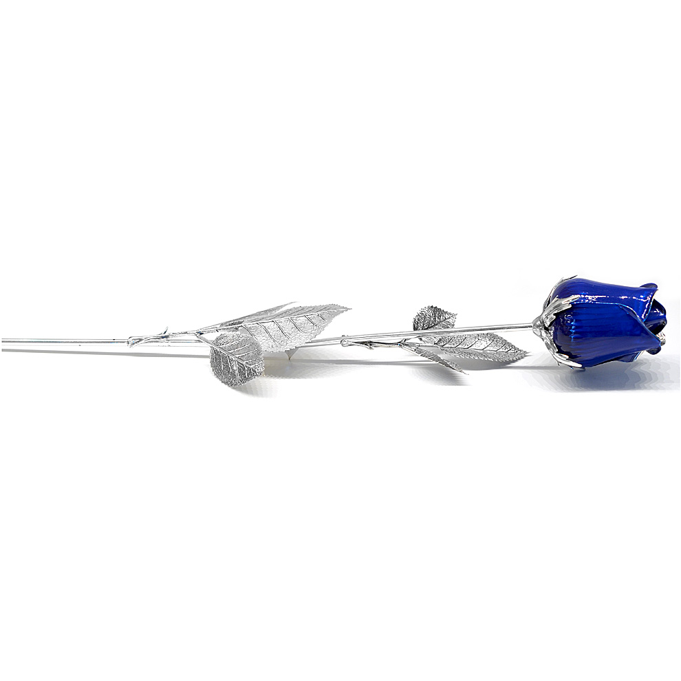 Collana con ciondolo in opale ovale blu peruviano in argento sterling 925, catena da 18 pollici, gioielli in scatola - Italia
