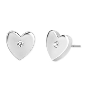 Orecchini A Cuore Tuscany Silver In Argento Sterling Con Madreperla Rosa E Zirconia - Confezione Regalo